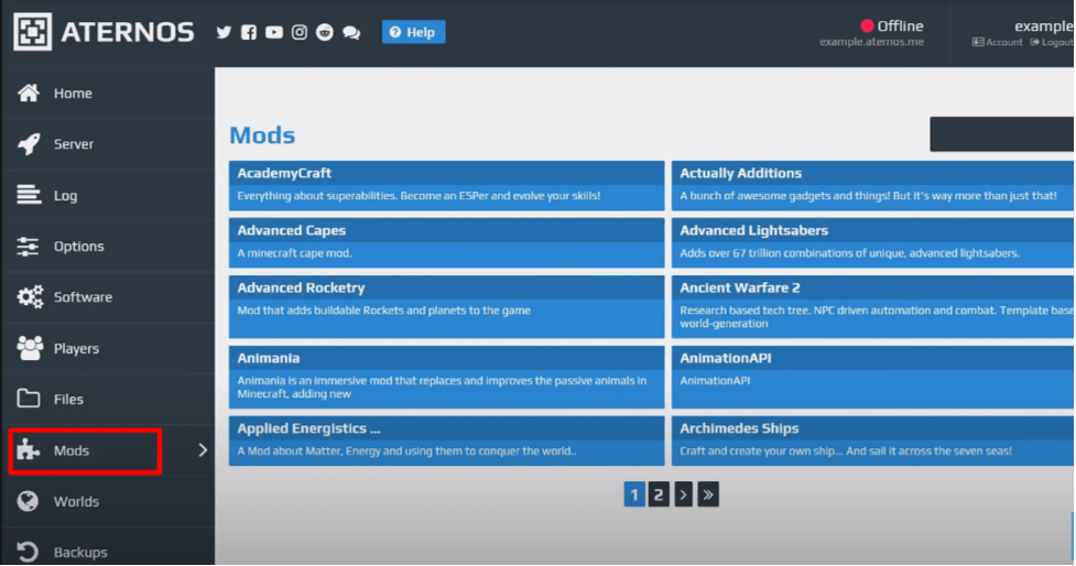 3+ Best Free Minecraft Server Hosting Provider in '2025' 28 Click on the Mods and get into the section.