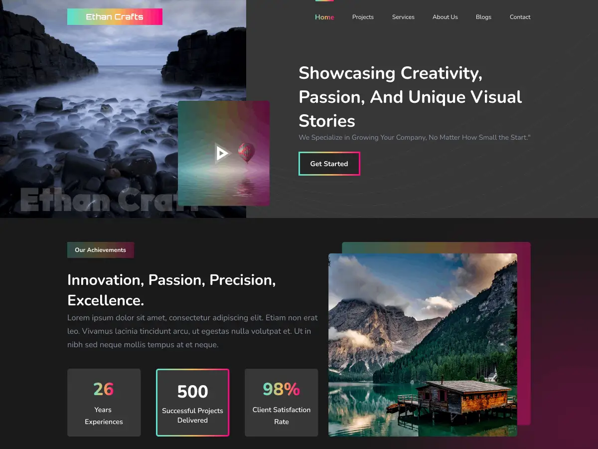 Freelance Portfolio WordPress theme