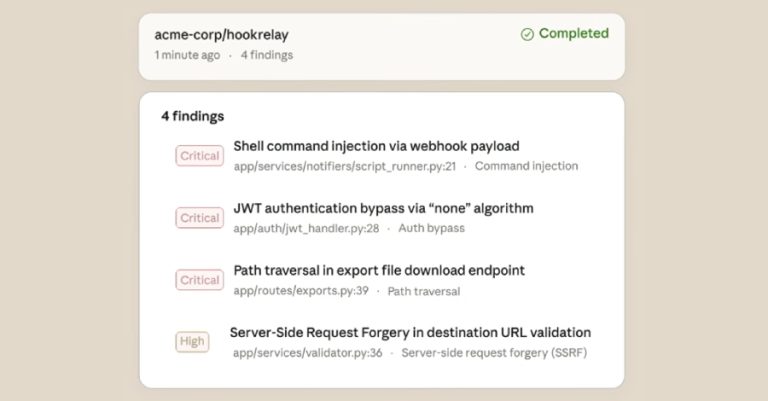 Anthropic Launches Claude Code Security for AI-Powered Vulnerability Scanning